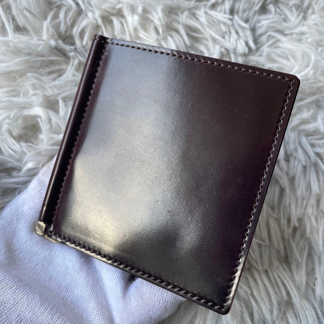 【未使用レベル】ガンゾ シェルコードバン マネークリップ