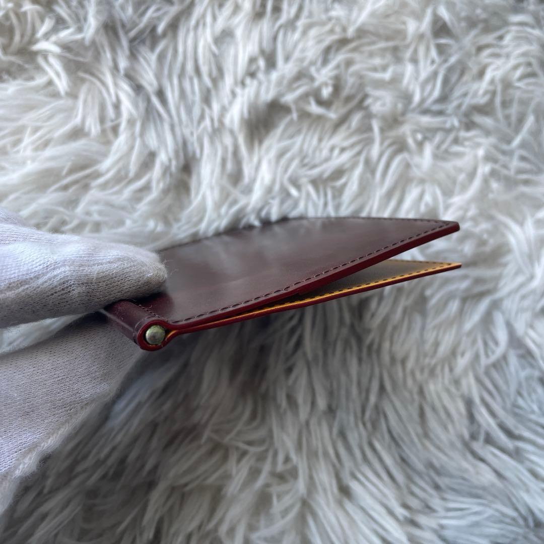 【未使用レベル】ガンゾ シェルコードバン マネークリップ