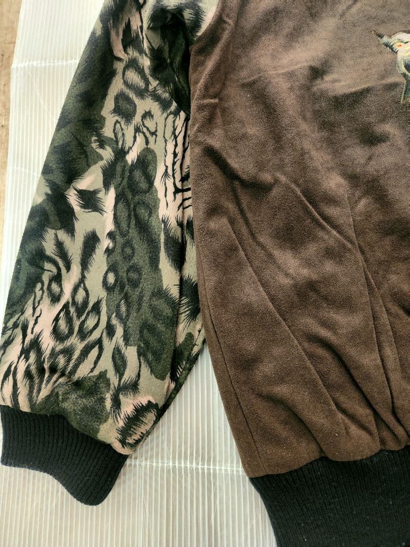 ハンドメイド　別珍　ボンバージャケットスカジャン