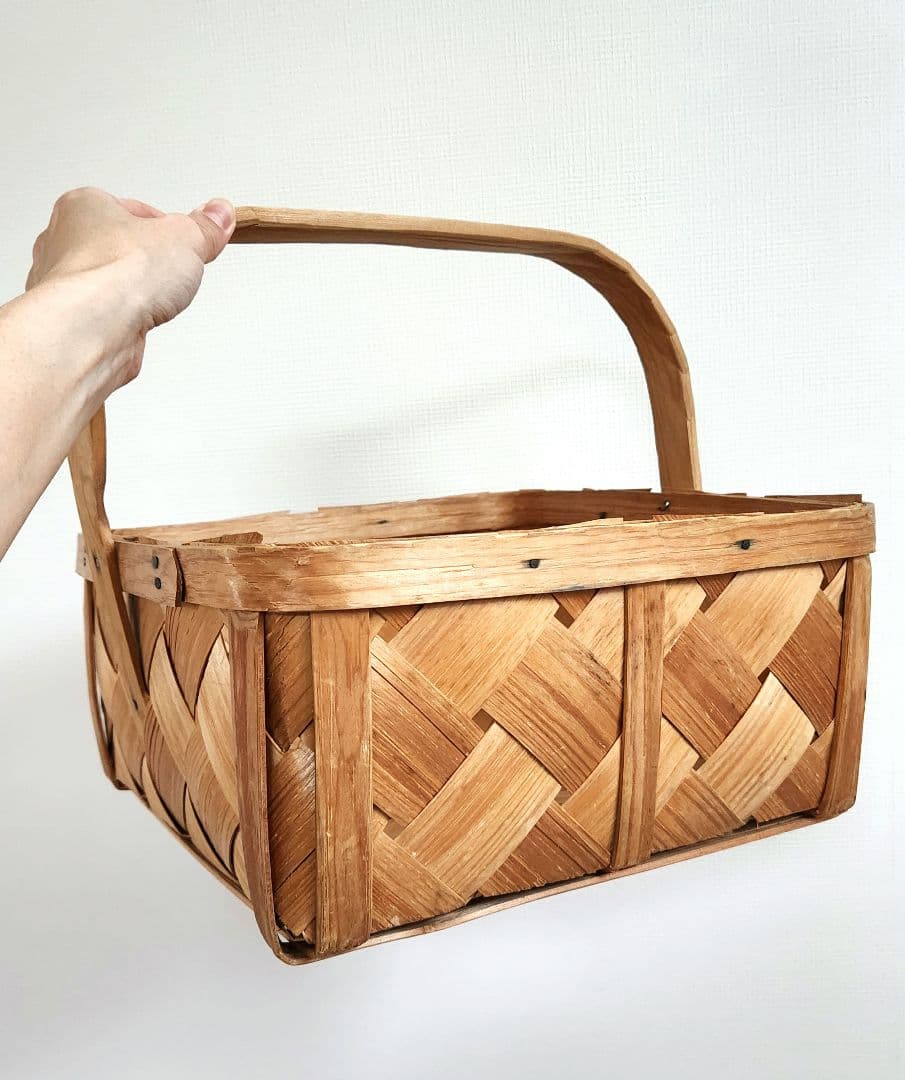 spånkorg スポーンコリ ワンハンドルかご 北欧雑貨 北欧ナチュラル