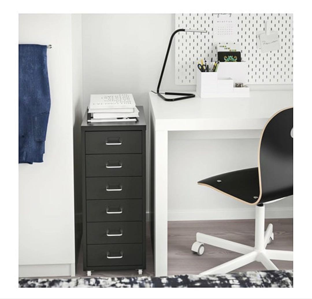 ⭐️IKEA HELMER ヘルメル⭐️スチールラック　棚　黒　ブラック　イケア