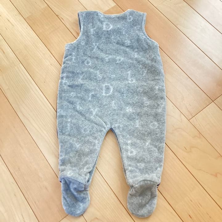 【BABY】baby Dior 起毛 ロンパース 足付き 1M 未使用品