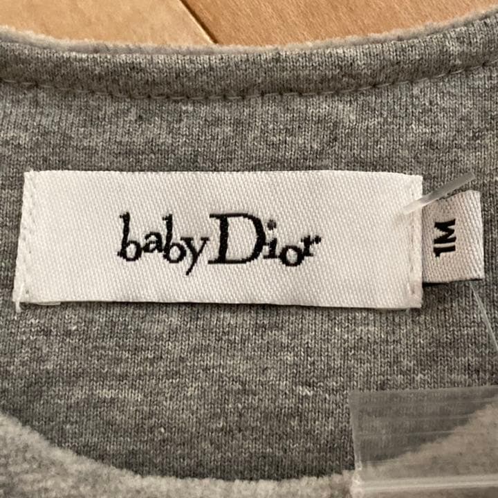 【BABY】baby Dior 起毛 ロンパース 足付き 1M 未使用品