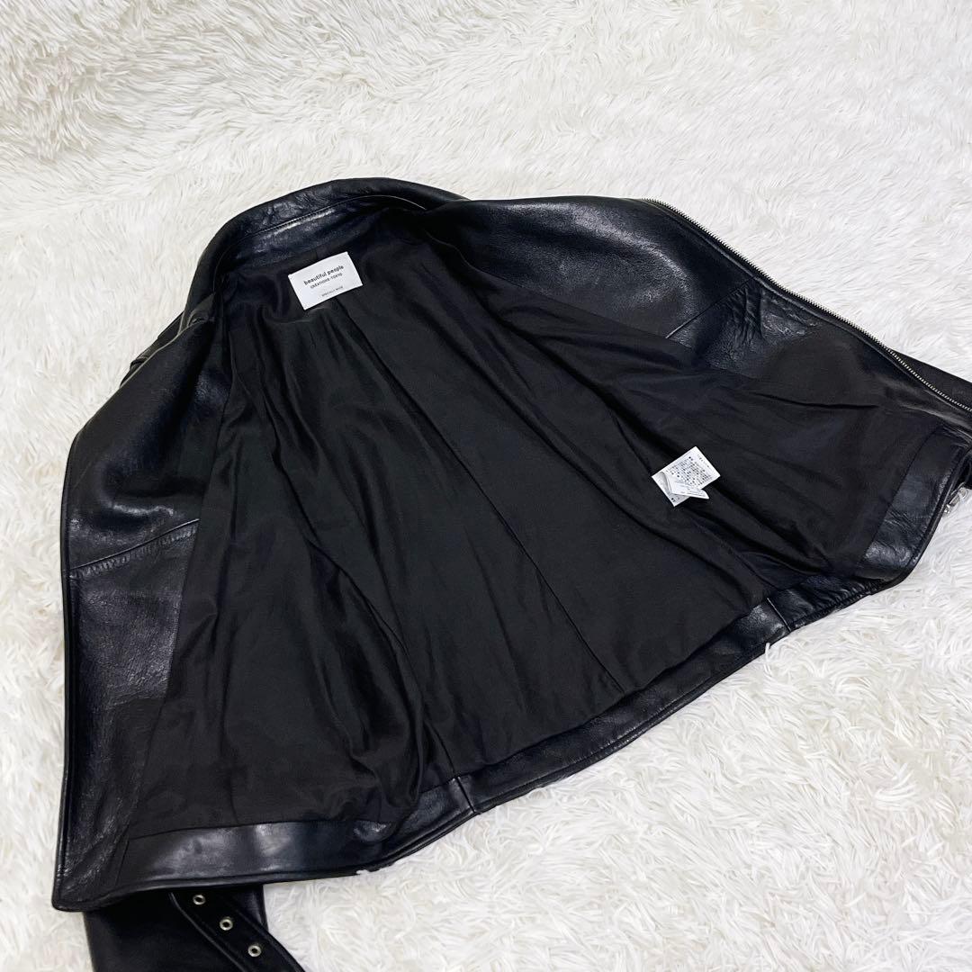 beautiful people ダブル ライダースジャケット レザージャケット