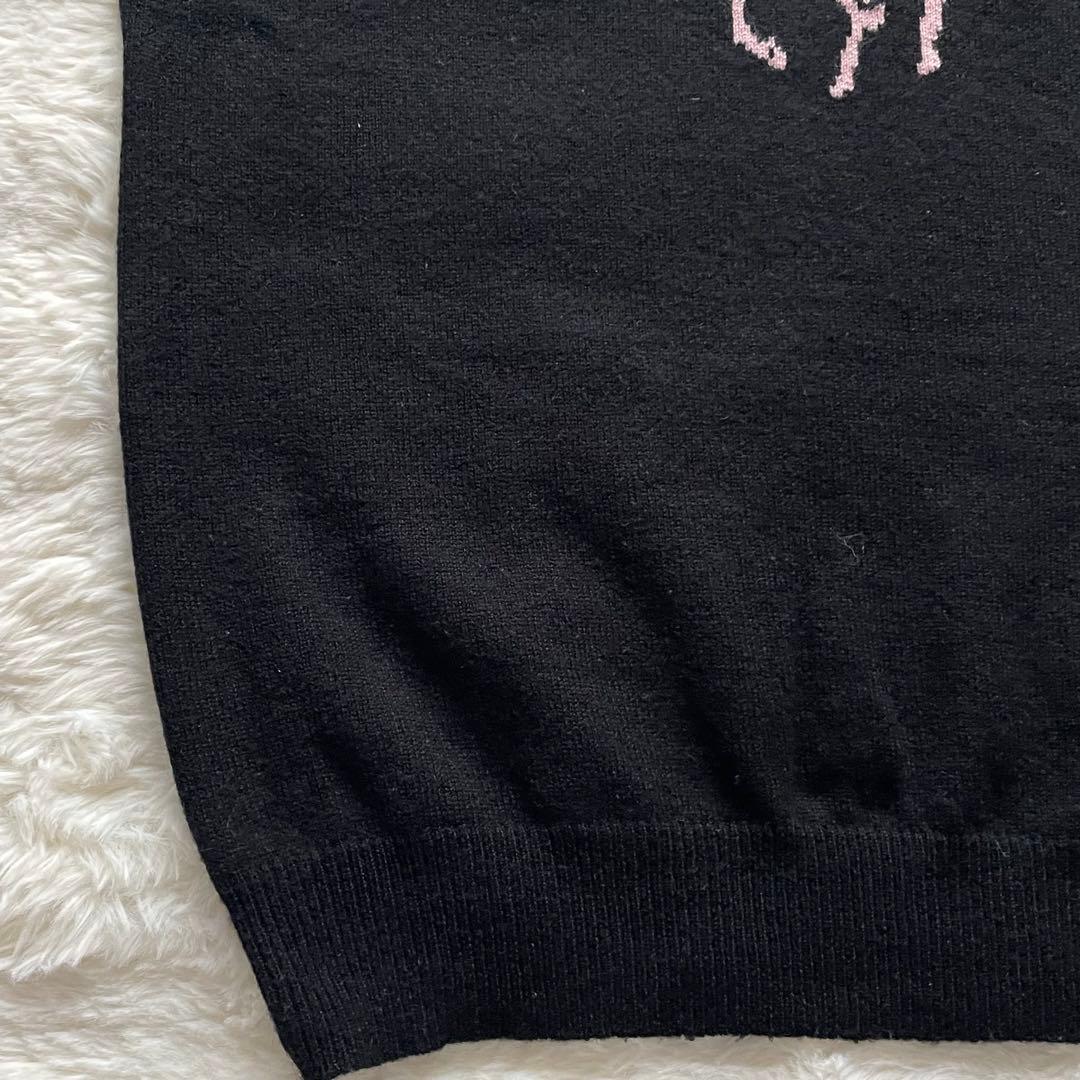 極美品✨ラルフローレン 黒タグ カシミヤ100% ビッグポニー ニット M 黒