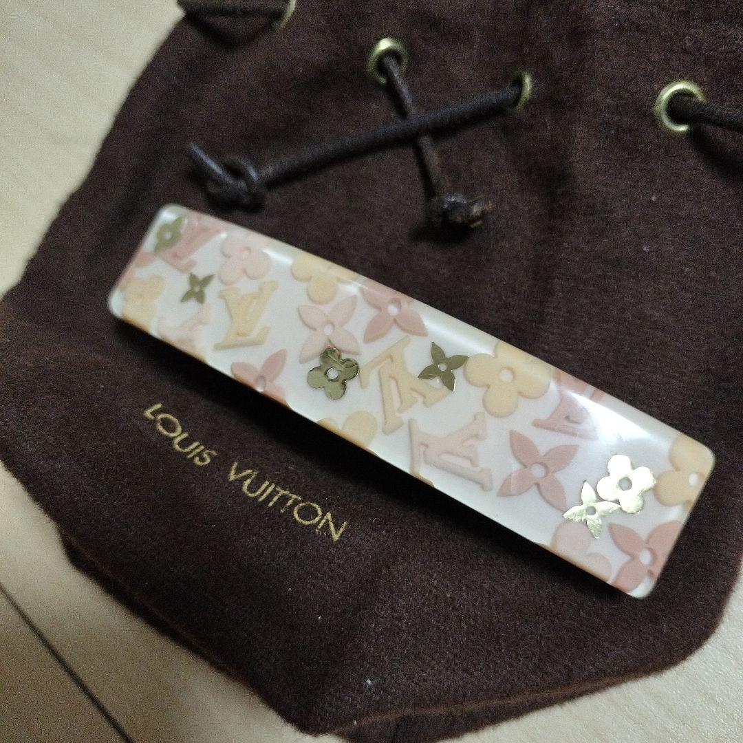 ルイヴィトン バレッタ 　ピンク 　モノグラム美品