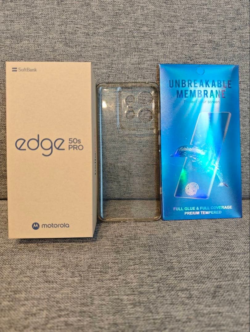 【美品】Motorola edge 50s pro（黒）125W充電器付き