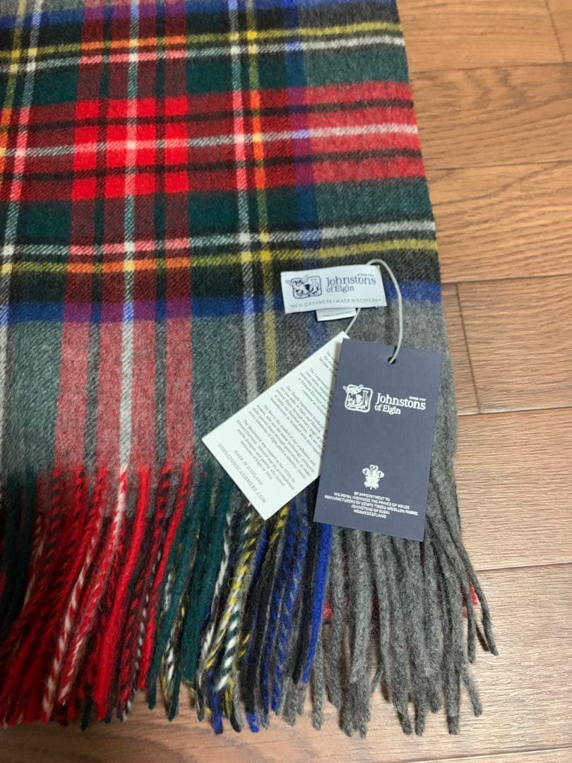 h*o様 大判ジョンストンズ カシミヤ 100%マフラー ストール グレースチュ