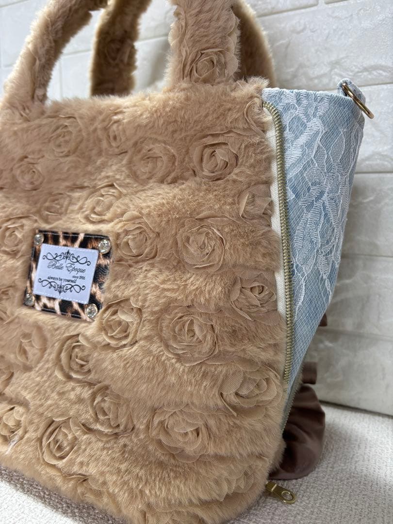 も*❤様 コヤンイサムチョン　サイドファスナーバッグ　ベージュ　サンダちゃん　う