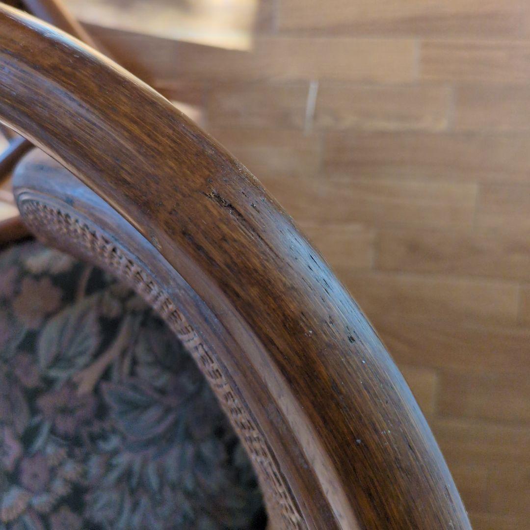 ★断捨離 超特価セール★昭和の珍品★コイズミ製 ラタン 回転椅子付きテーブル