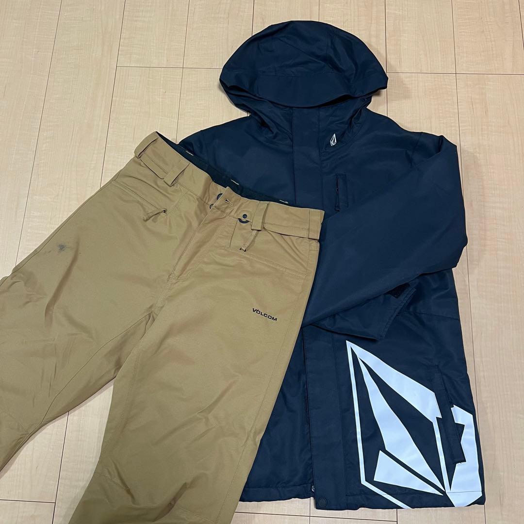 VOLCOM スノーボードウェアセット ブラック/ベージュ