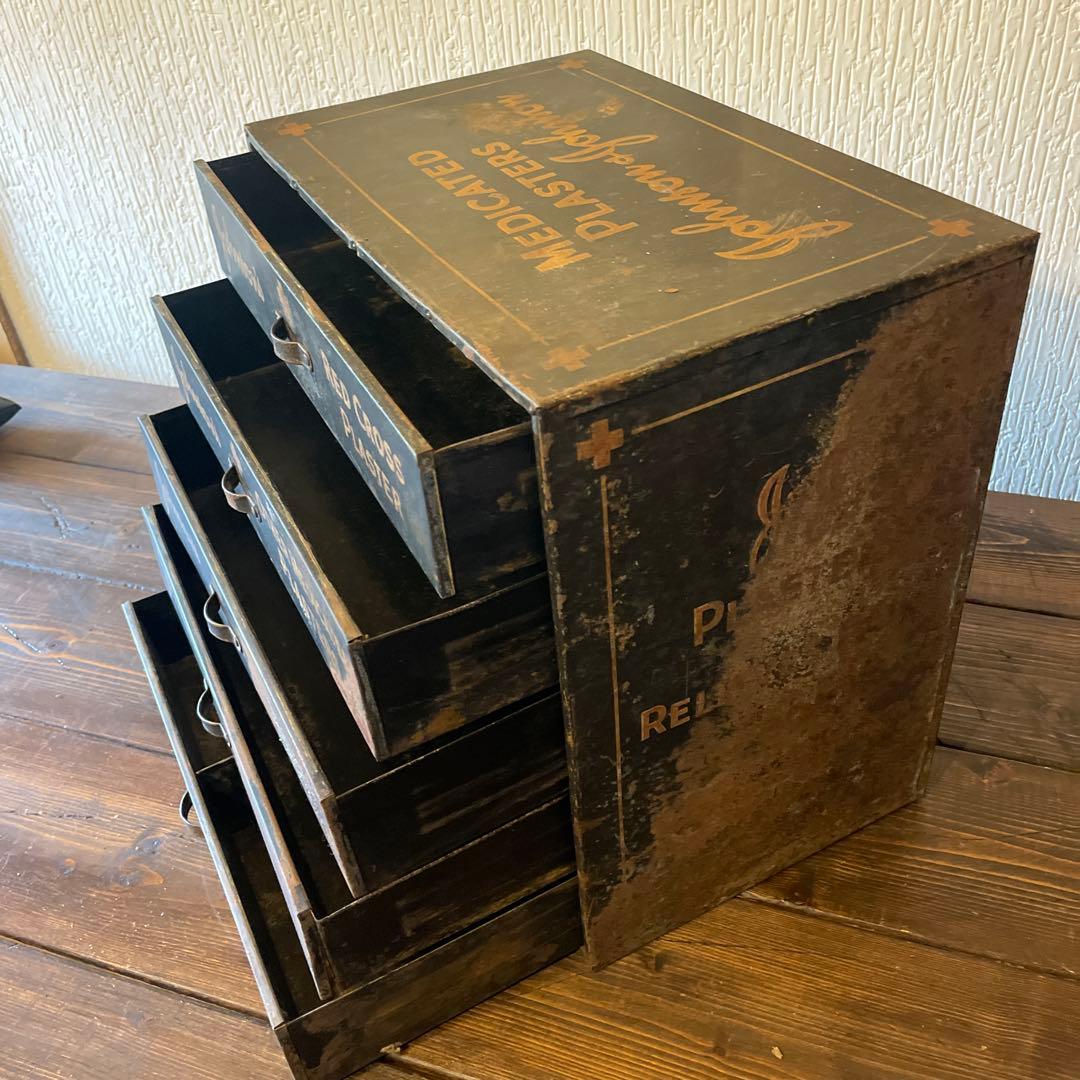 Johnson & Johnson キャビネット収納 アンティーク ビンテージ