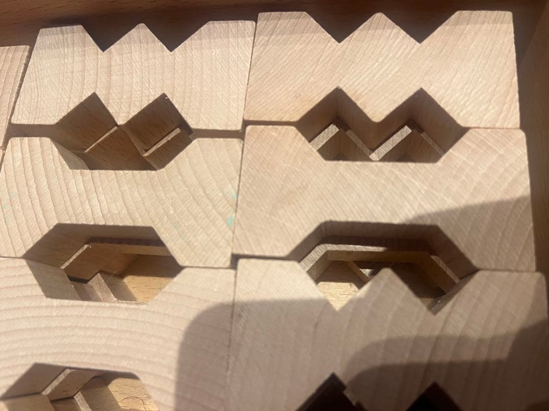 デュシマ社　ドイツ　積み木　知育玩具　フレーベル　ジグザグ