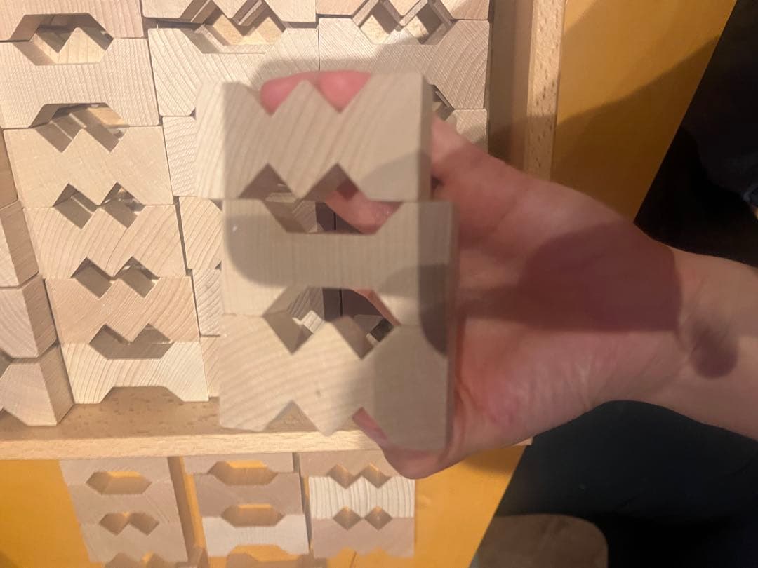 デュシマ社　ドイツ　積み木　知育玩具　フレーベル　ジグザグ