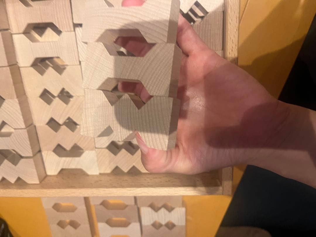 デュシマ社　ドイツ　積み木　知育玩具　フレーベル　ジグザグ