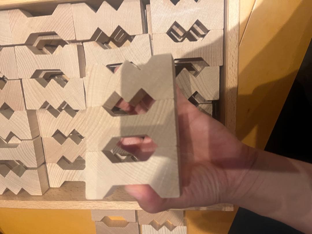 デュシマ社　ドイツ　積み木　知育玩具　フレーベル　ジグザグ