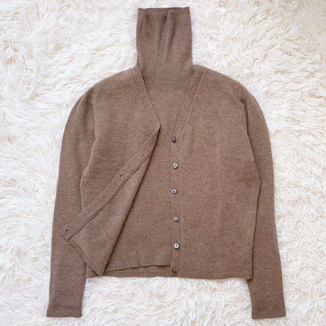 ジョンストンズオブエルガン　カシミヤ100% ニット　カーディガンセット　英国製