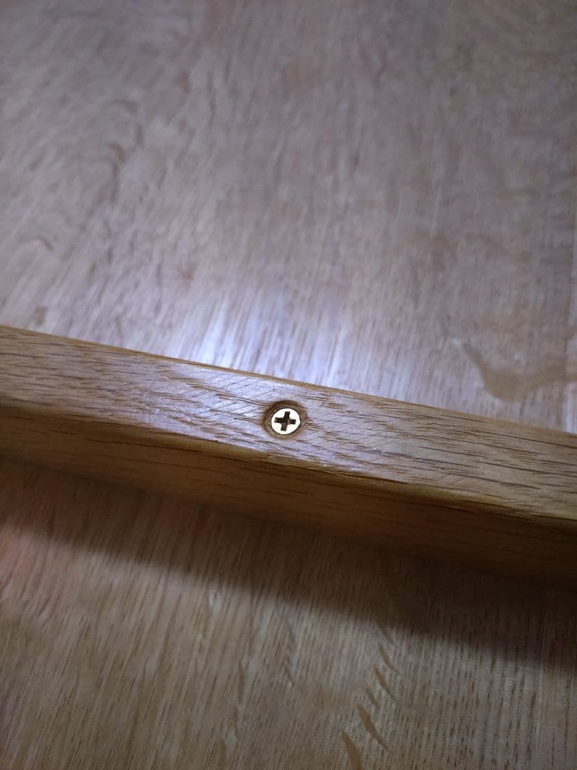 ちゃぶ台　ローテーブル　無垢　ナラ材　木製円形座卓