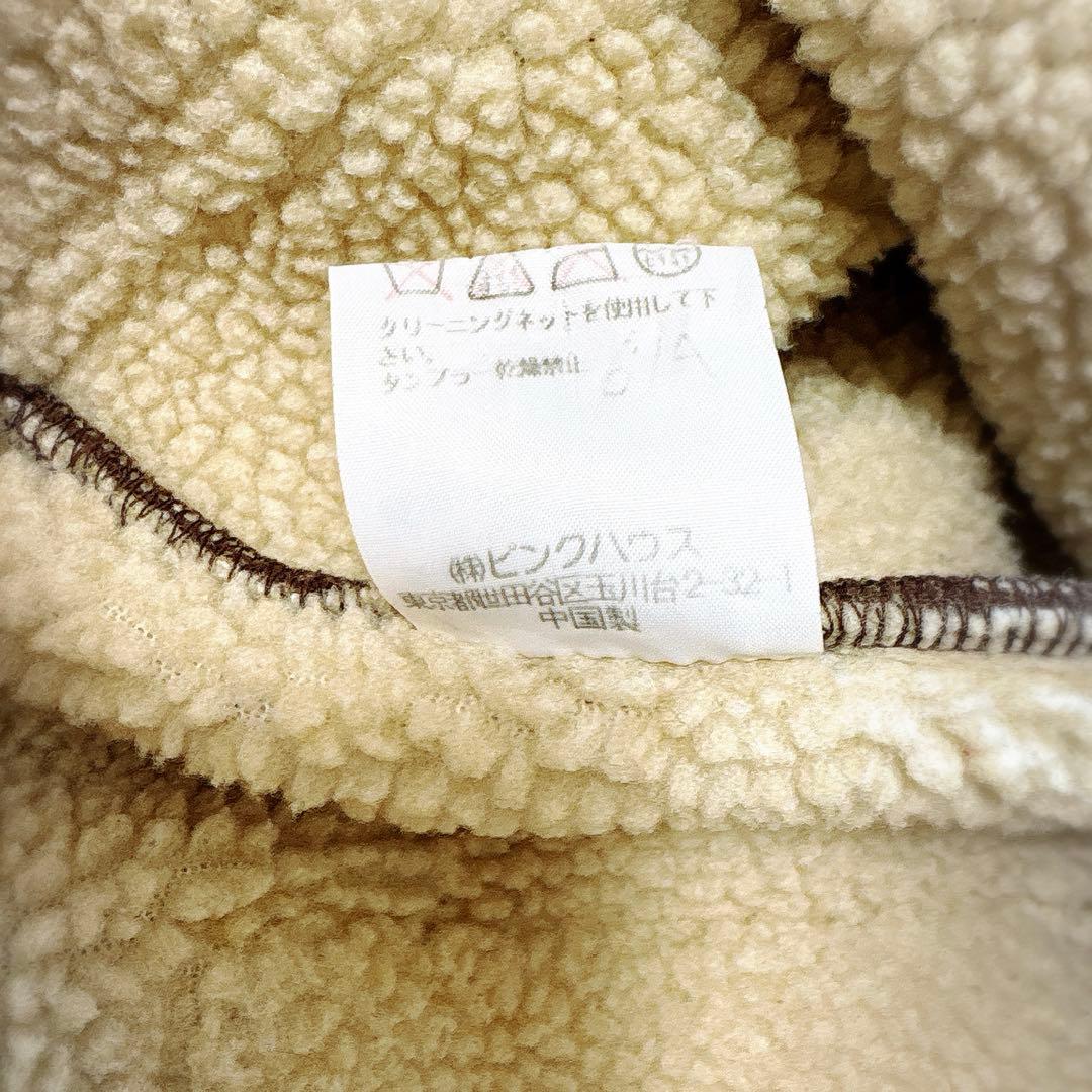 PINKHOUSE ラビットファー ボア フード付き ブラウン ジャケット