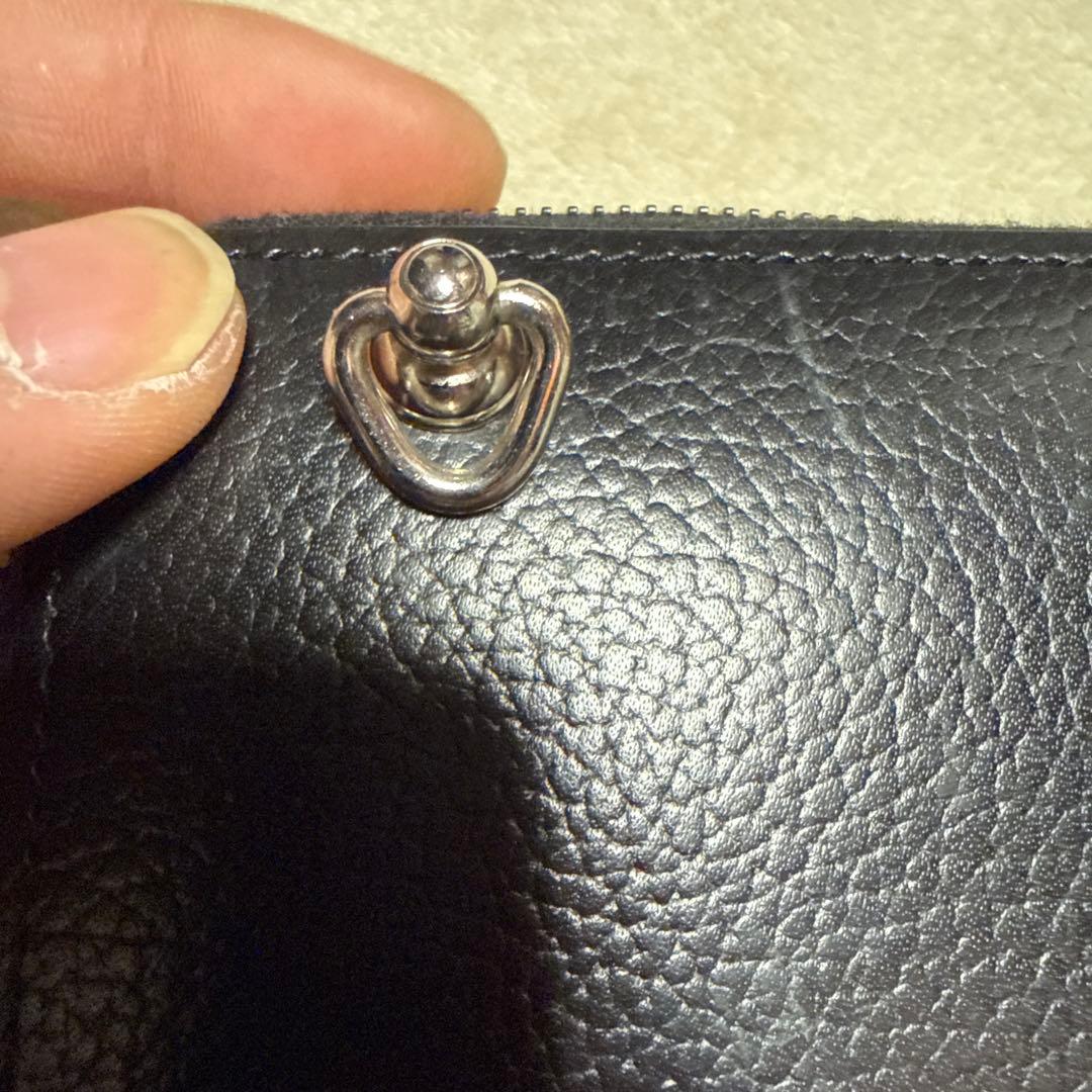 foot the coacher ブラック長財布