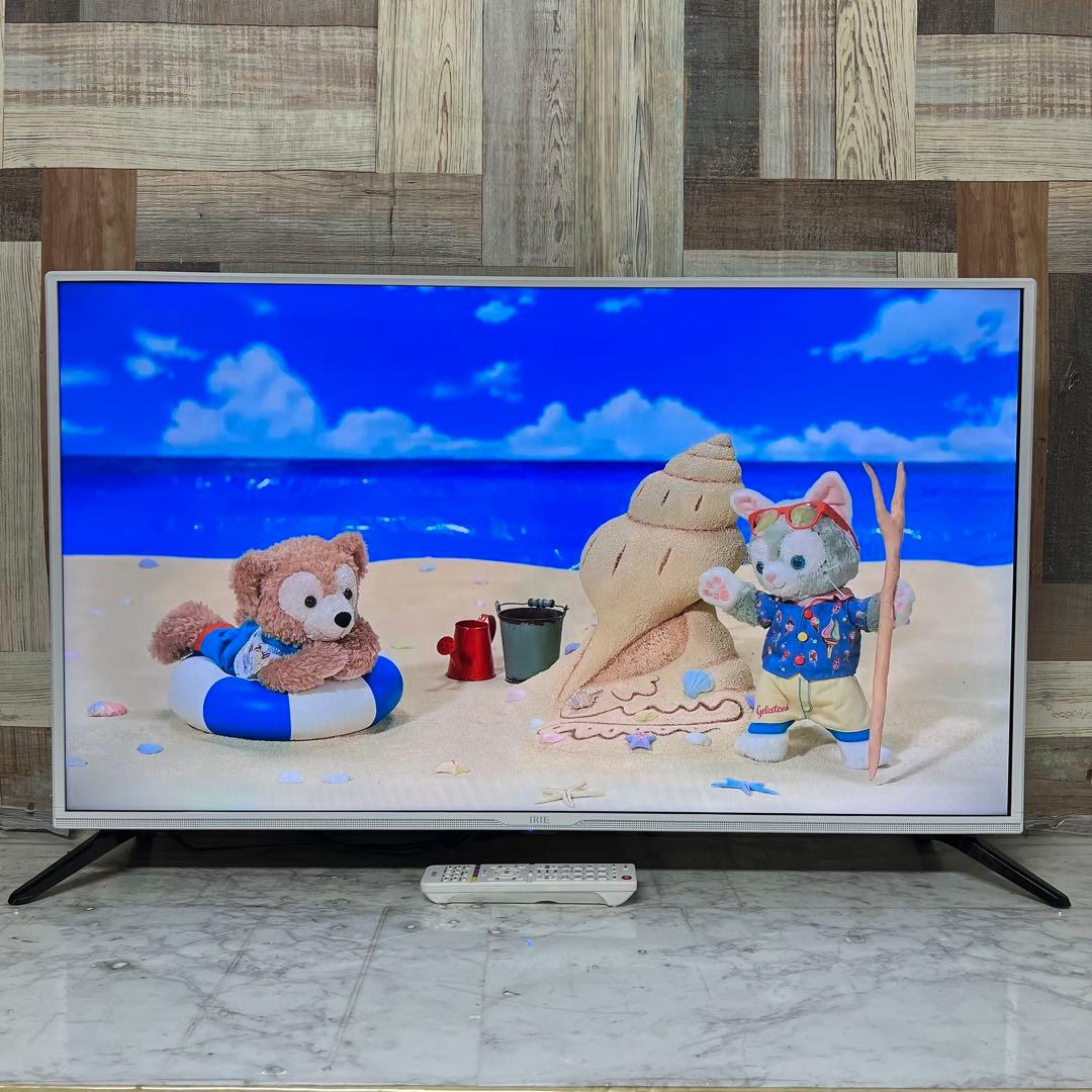 即日受渡❣️全国送料込昨年購入IRIE40V型ホワイト Wチューナー裏番組録画可