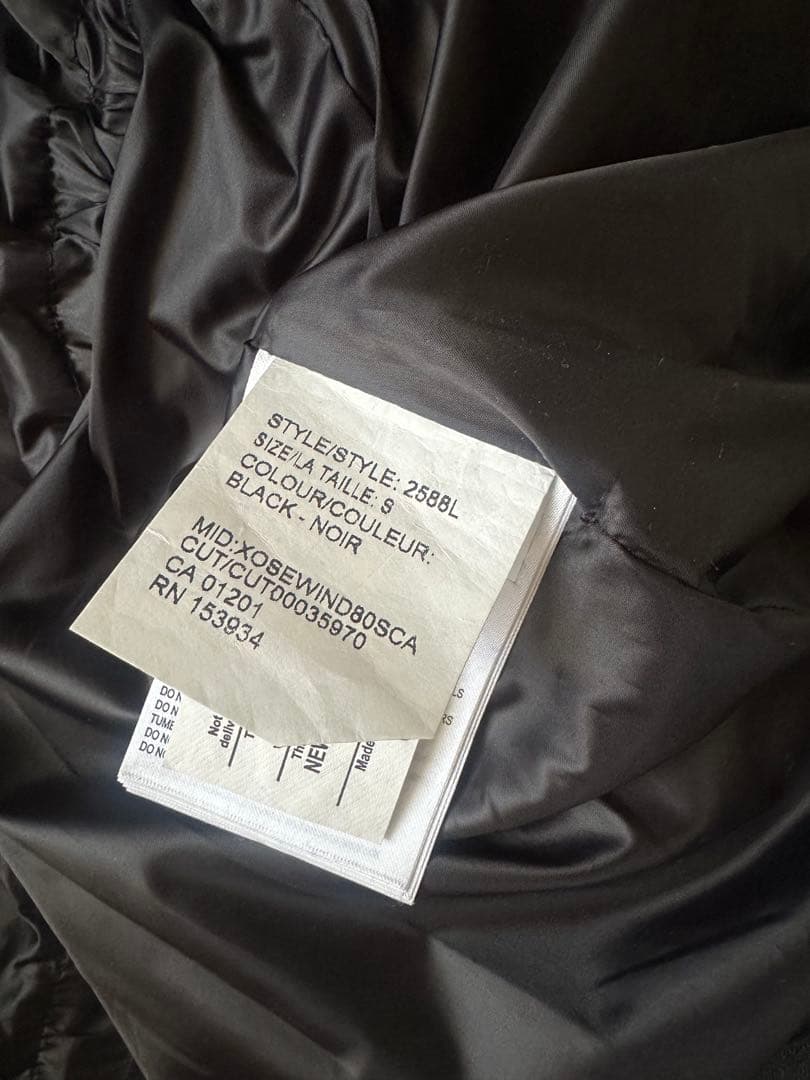 カナダグース 別注 ロゴなし ダウンジャケット フード付 ブラック S