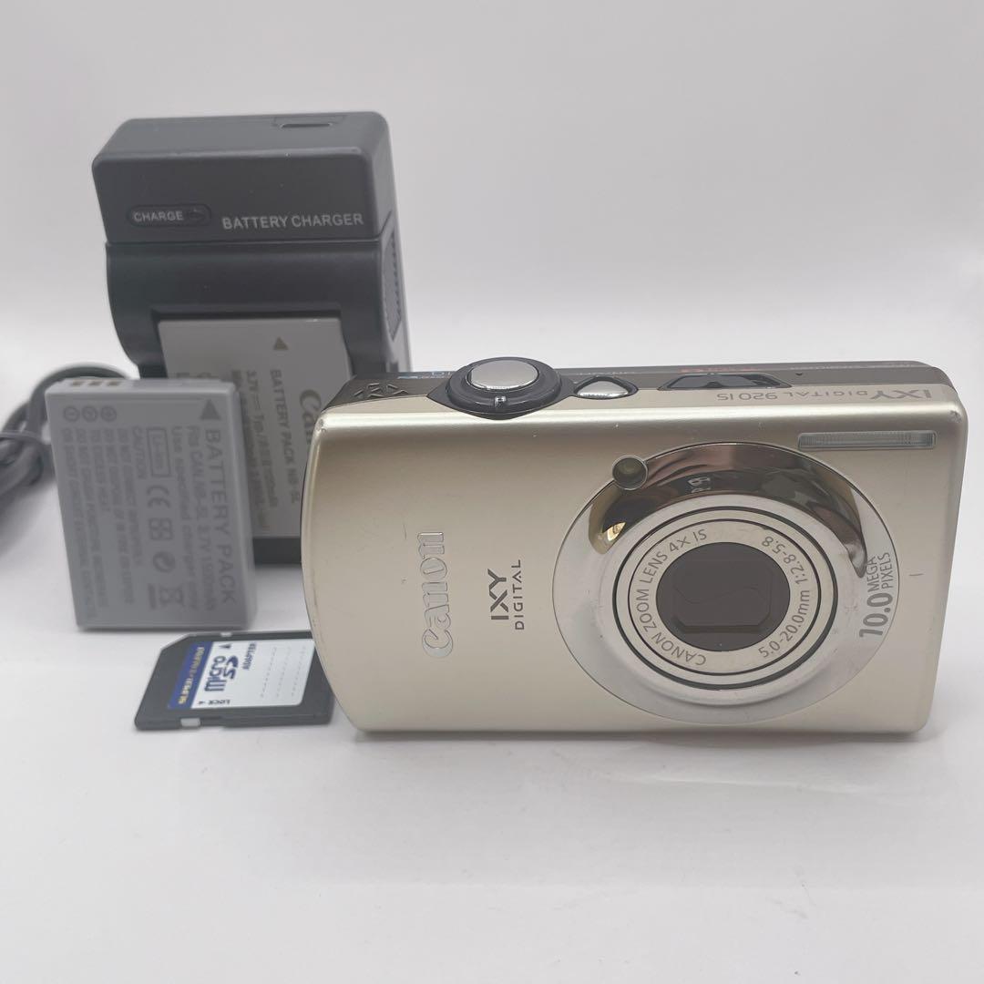 動作品✨ Canon IXY 920IS デジタルカメラゴールド