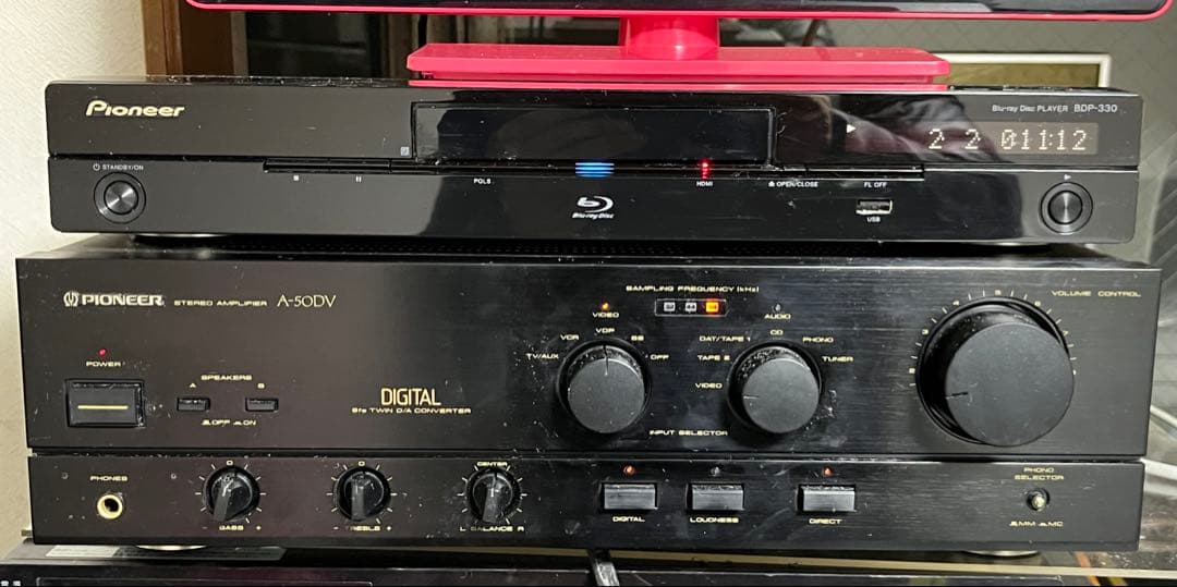 Pioneeer　A-515VにDACを搭載　A-50DV 正常動作中アンプ中古
