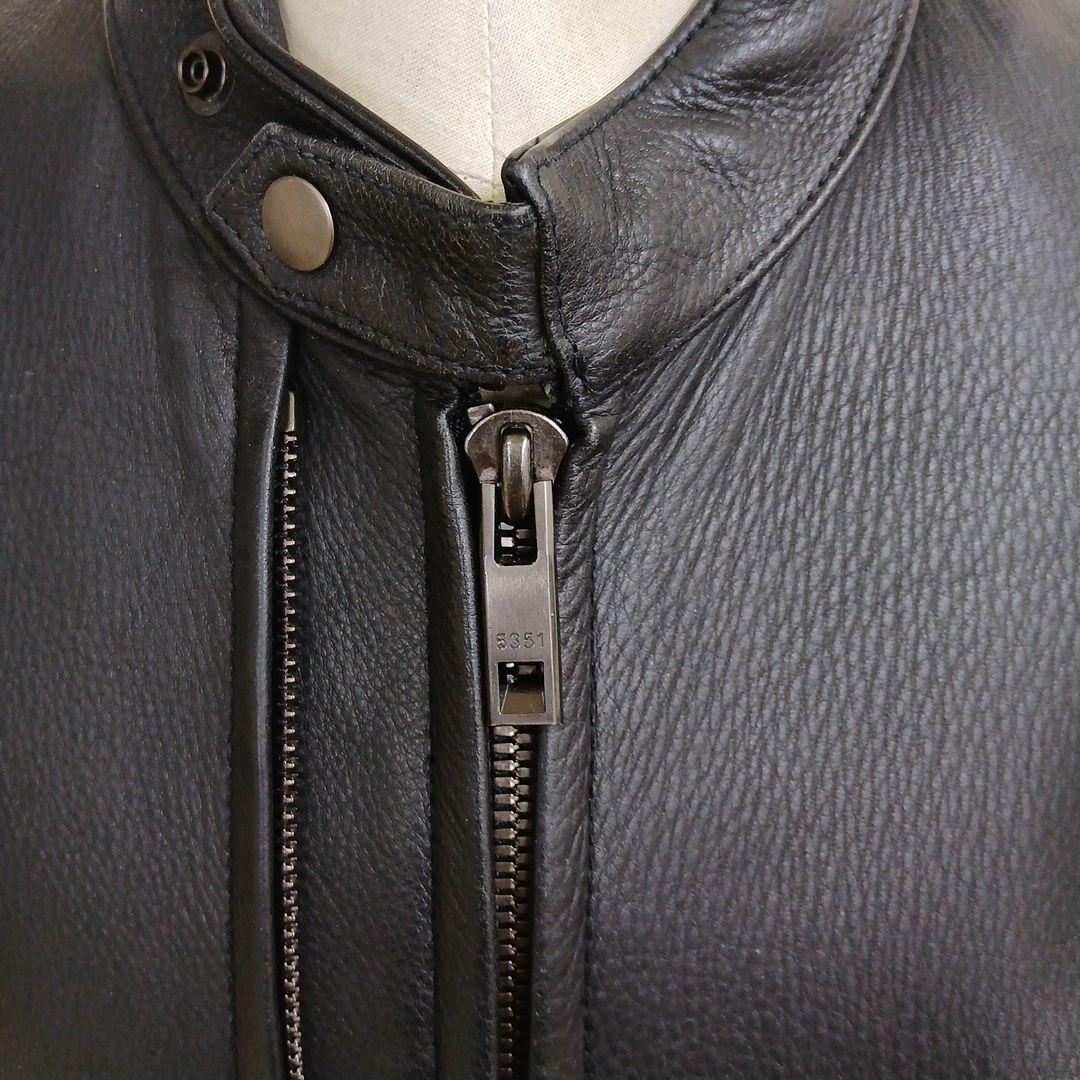 5351POURLESHOMMESシングルライダースジャケットサイズ3