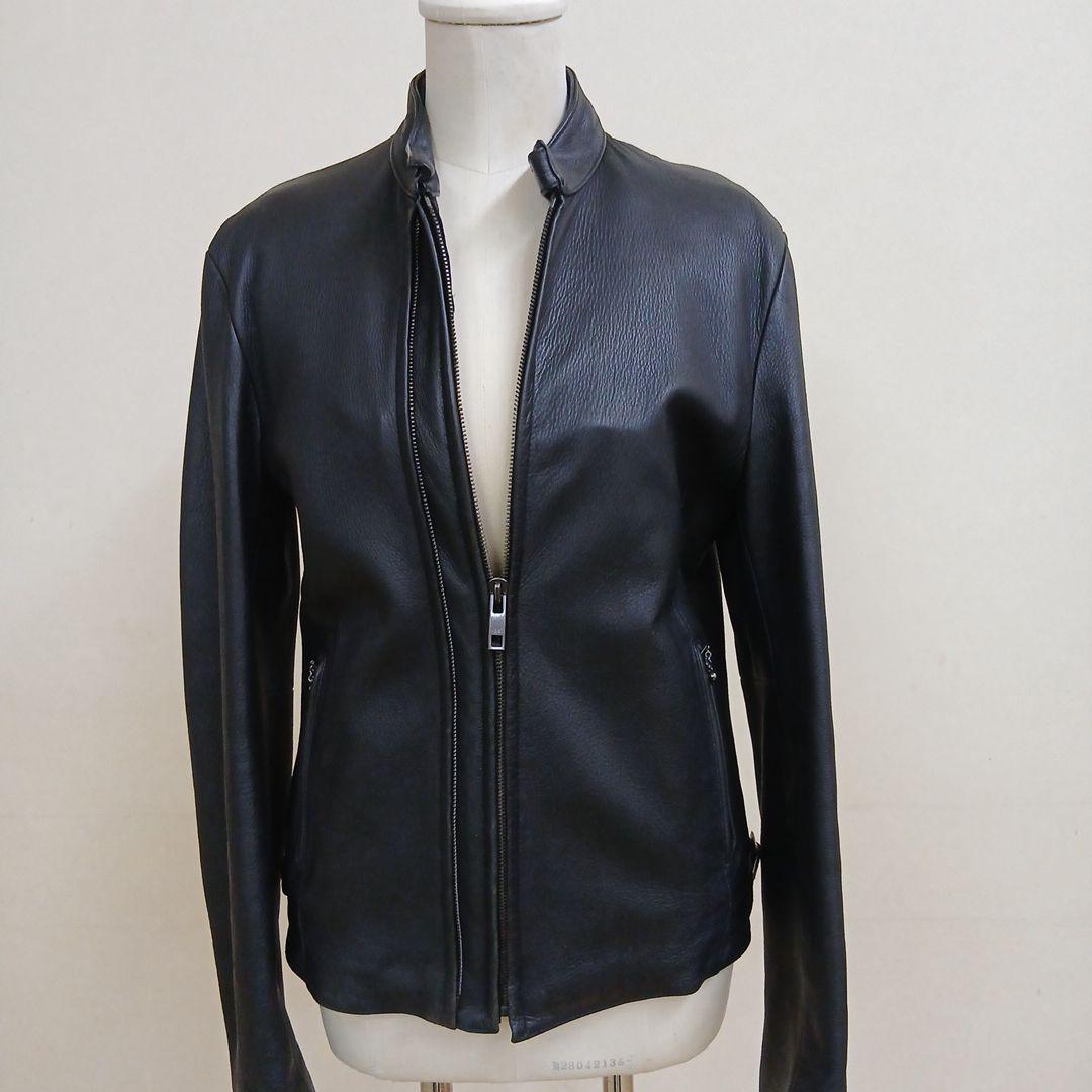 5351POURLESHOMMESシングルライダースジャケットサイズ3