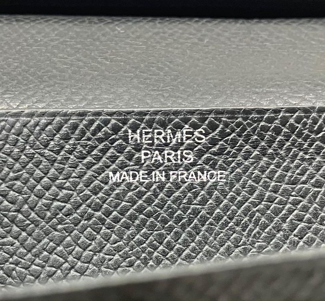 ⭐️ 美品 エルメス ベアン スフレ 二つ折り 長財布 ブラック エプソン 鑑定済