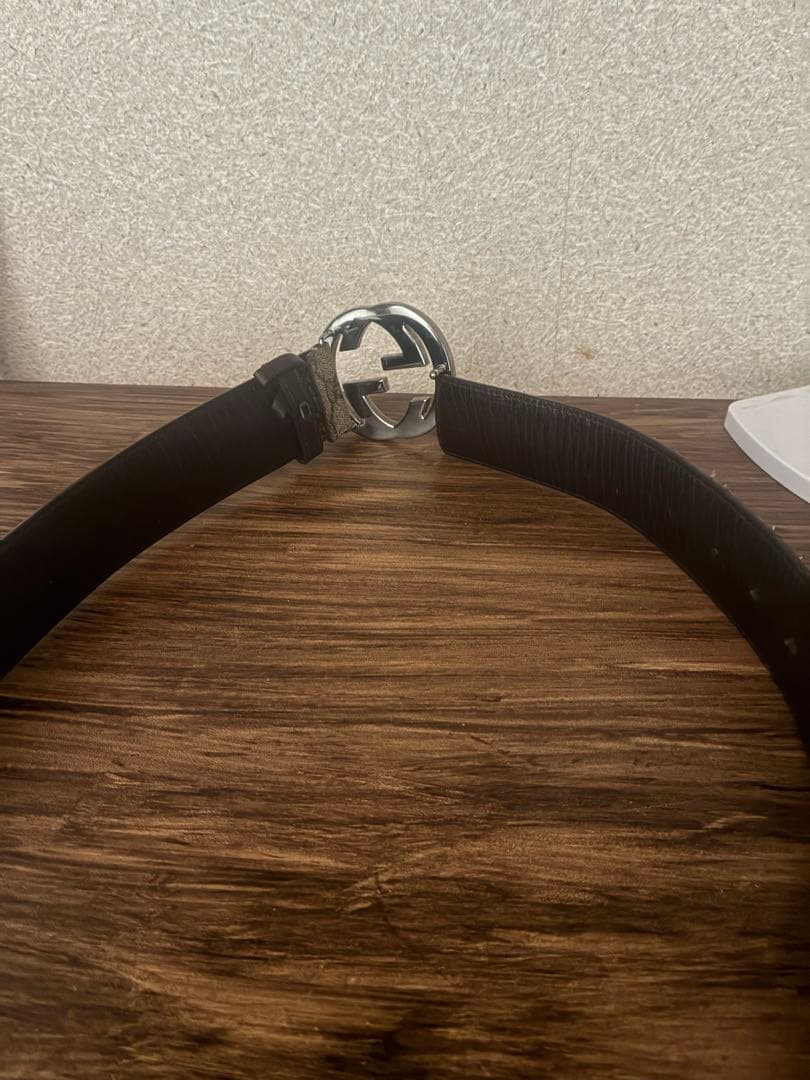 GUCCI グッチ 114984 インターロッキングGG柄 PVC シルバー金具