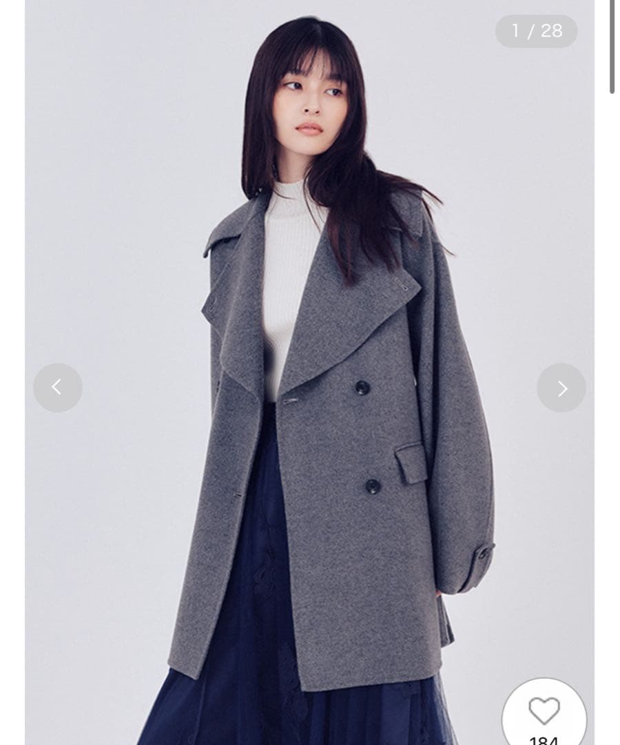 本日限定価格　FRAY I.D ウールリバーミドルAラインコート フレイアイディ