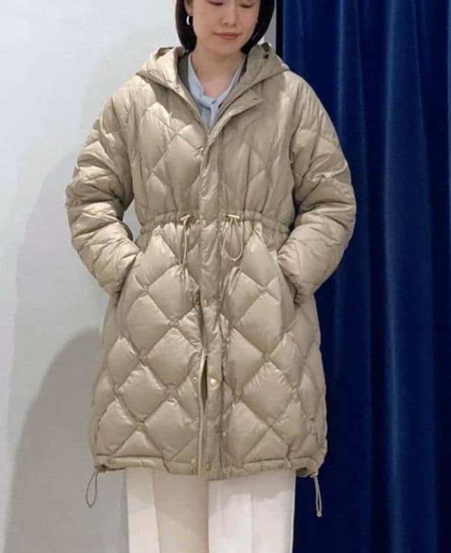 新作 NOLLEY'S 【TAION/タイオン】別注ミドル丈Aラインフードダウン