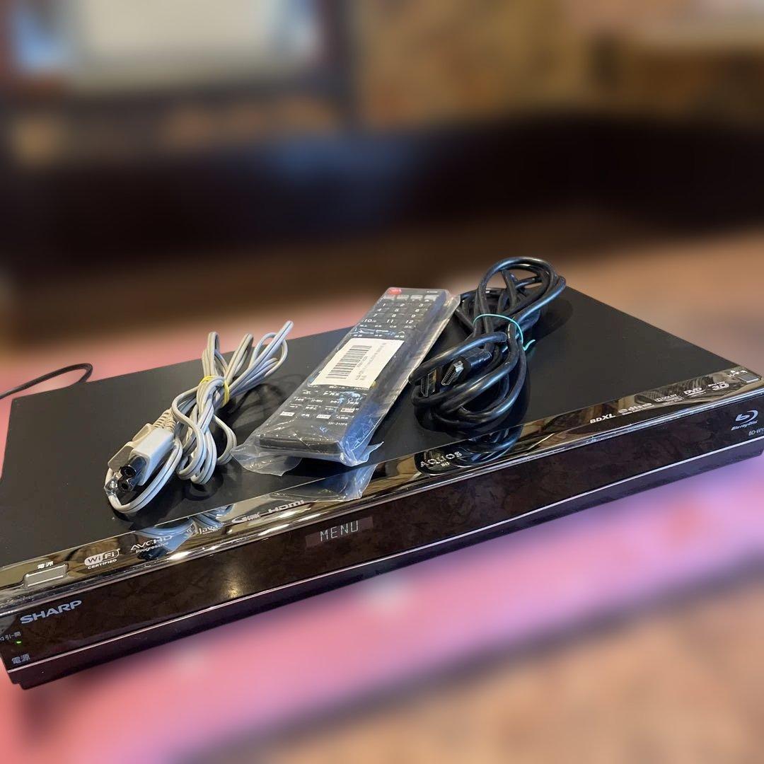 シャープBD−W1500 12倍録2番組W録 1TB 新品リモコン等付フル装