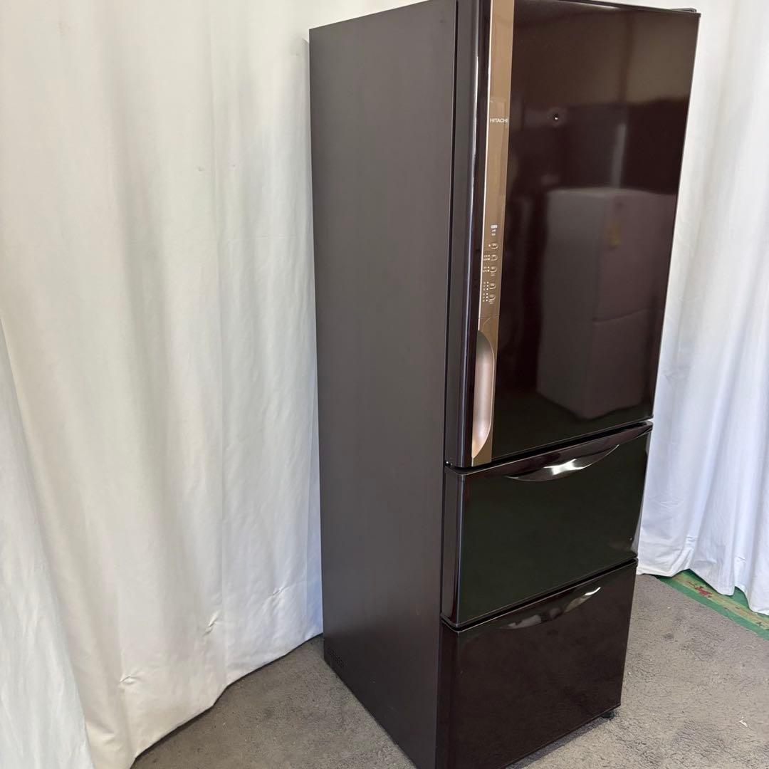 72　スリム　冷蔵庫　日立　大型　300-400ℓ　安い　綺麗　右開き　設置無料