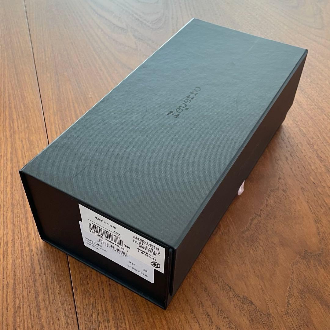 美品箱付　レペット ネイビー バレエシューズ レインシューズ　39 24.7cm