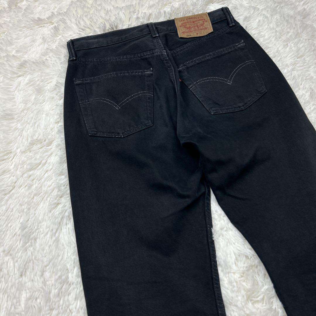 美品　希少　90s USA製 リーバイス　501 ブラック ホワイトステッチ