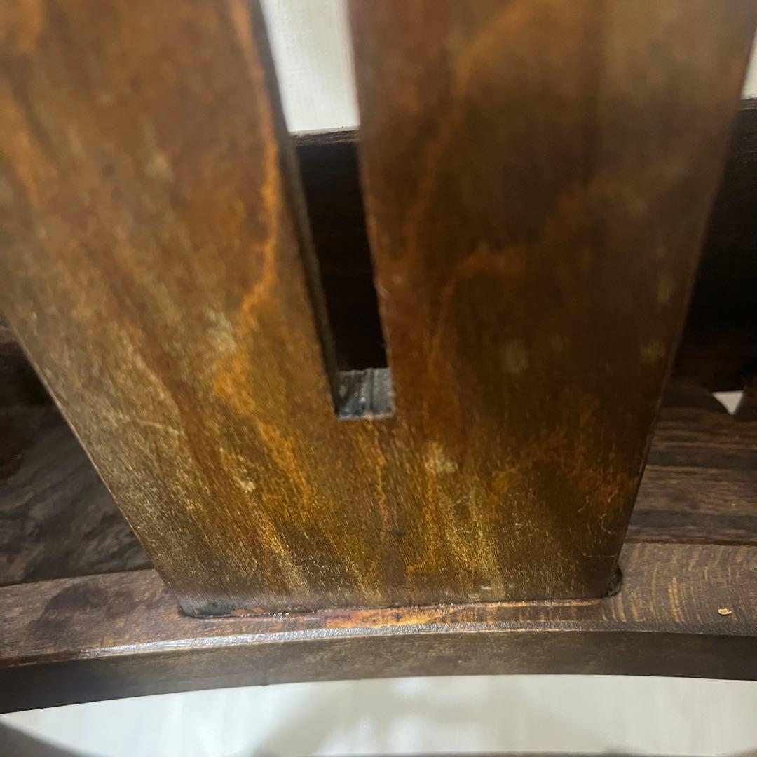 アンティーク　チャーチチェア　ダイニング　教会　椅子　イギリス　ヴィンテージ　①