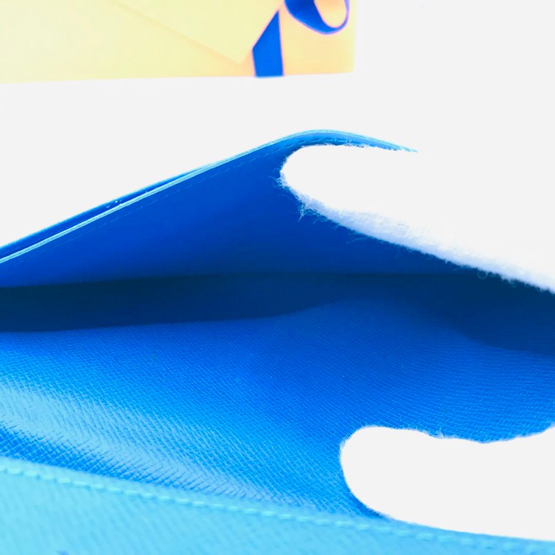 ルイヴィトン✨タイガ ポルトフォイユ プラザ 長財布 ブルーライン 希少 限定