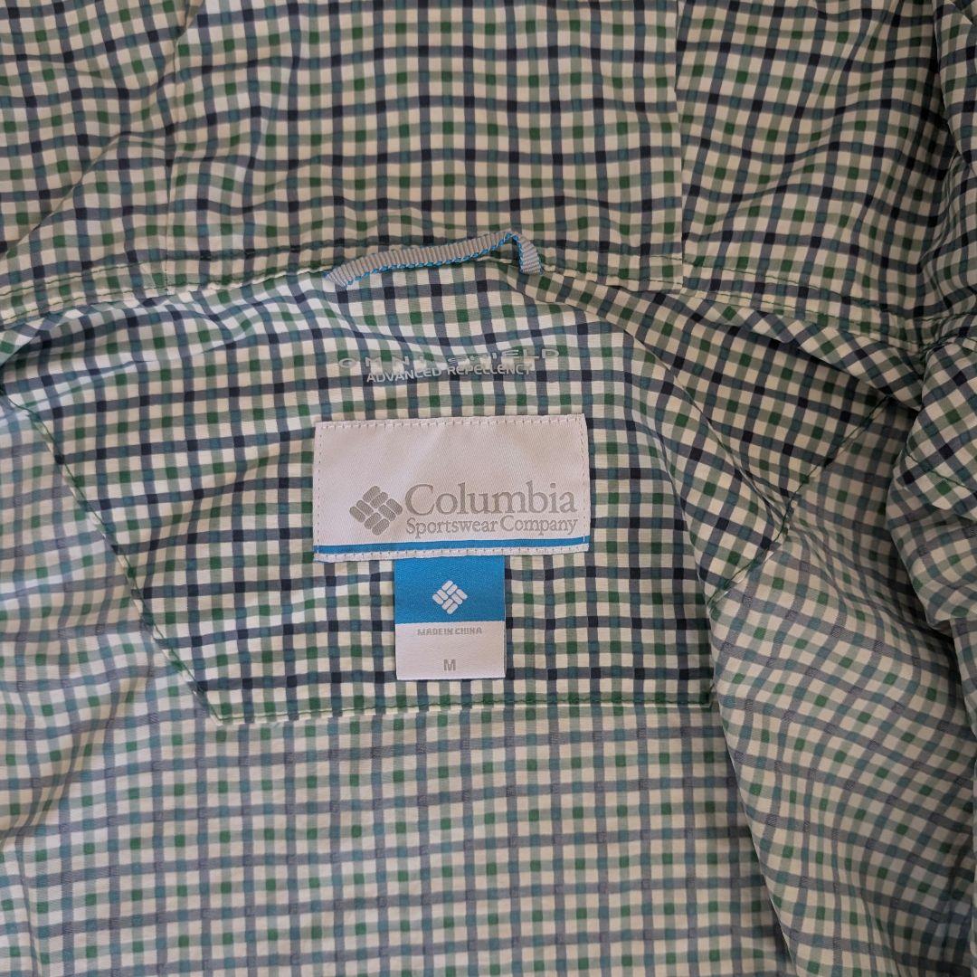 Columbia ナイロンパーカー マウンテンパーカー チェック ドローコード