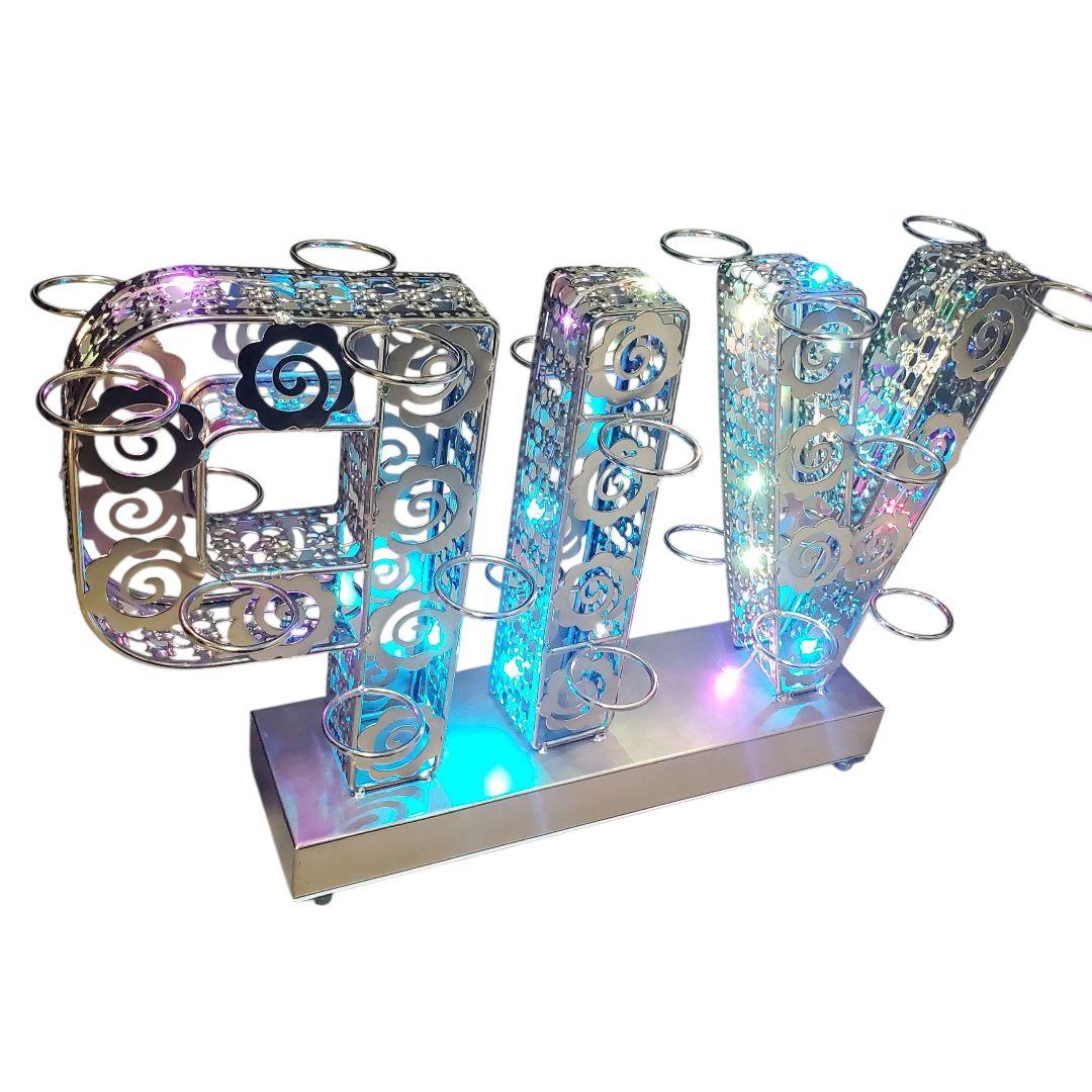 テキーラ観覧車 LEDワインラック VIP電飾スタンド カクテルホルダー 照明