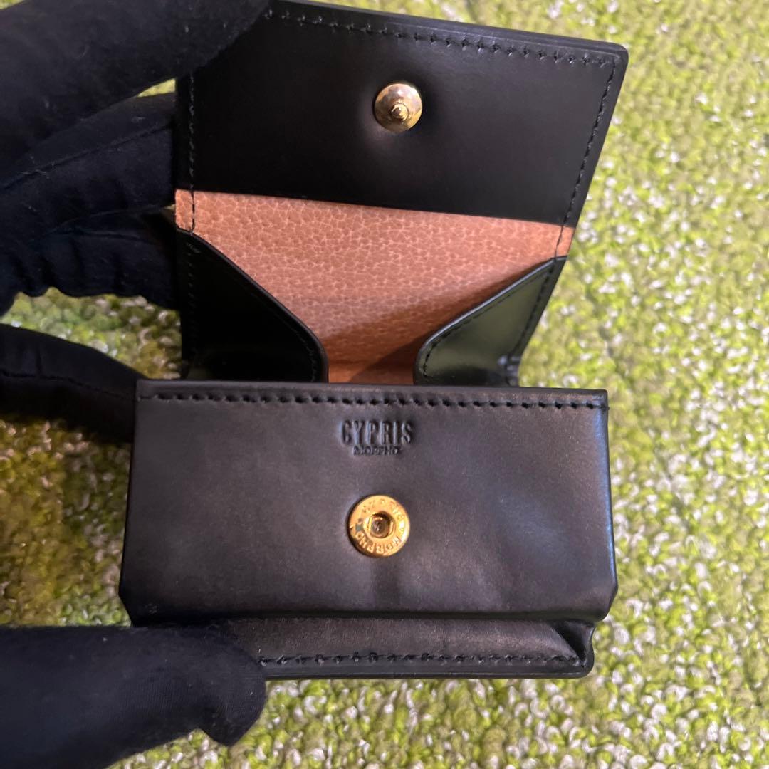 CYPRIS オイルシェルコードバン ケース 小銭入れ　キプリス