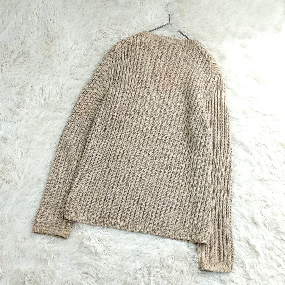 18239✨ルイヴィトン リネン コットン ニット セーター XS ベージュ