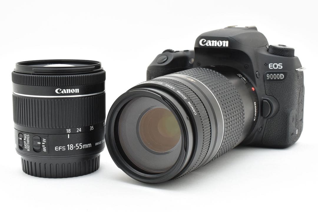 Canon EOS 9000Dデジタル一眼レフカメラ標準&望遠ダブルレンズセット