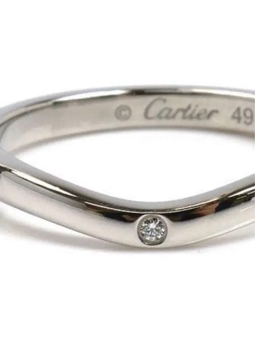 Cartier バレリーナカーブウエデイングリング　49号