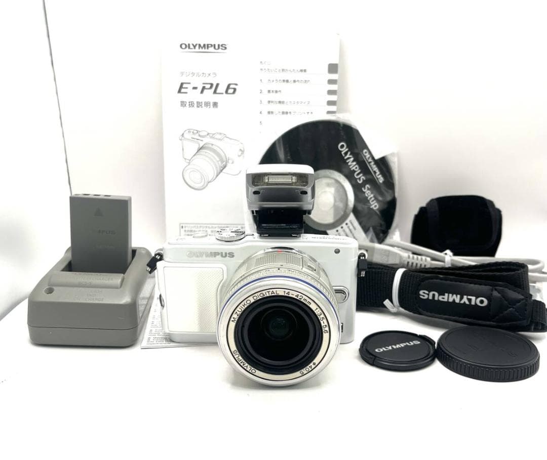 オリンパス E-PL6 ホワイト レンズセット#508293