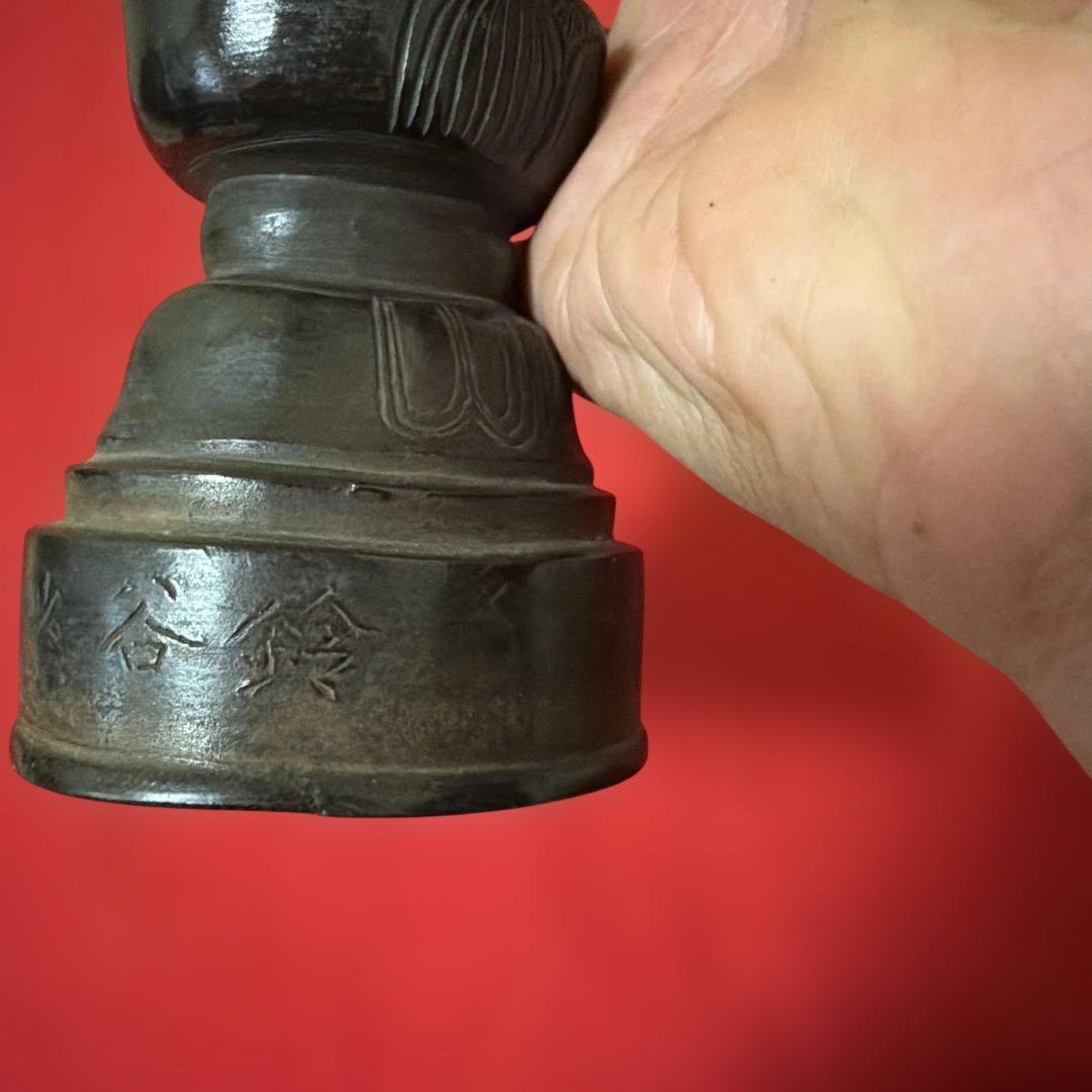 旧家蔵出し　寺院蔵出品　古銅製誕生仏像