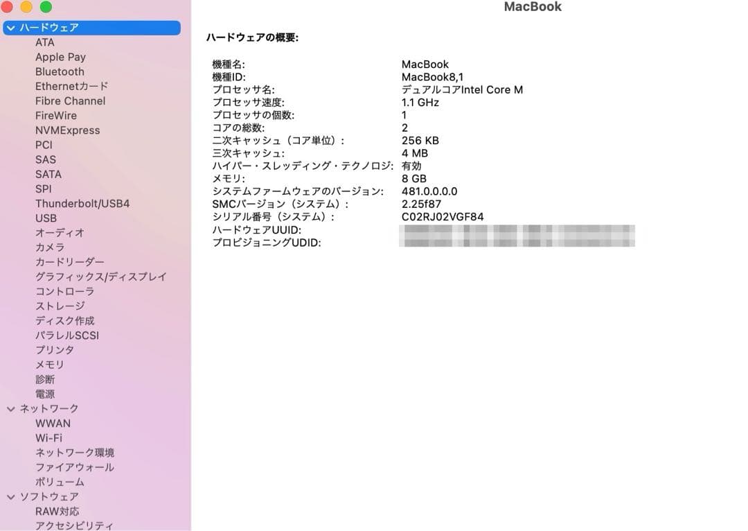 【格安値下】MacBook 13インチ　ゴールド　充電24回！！