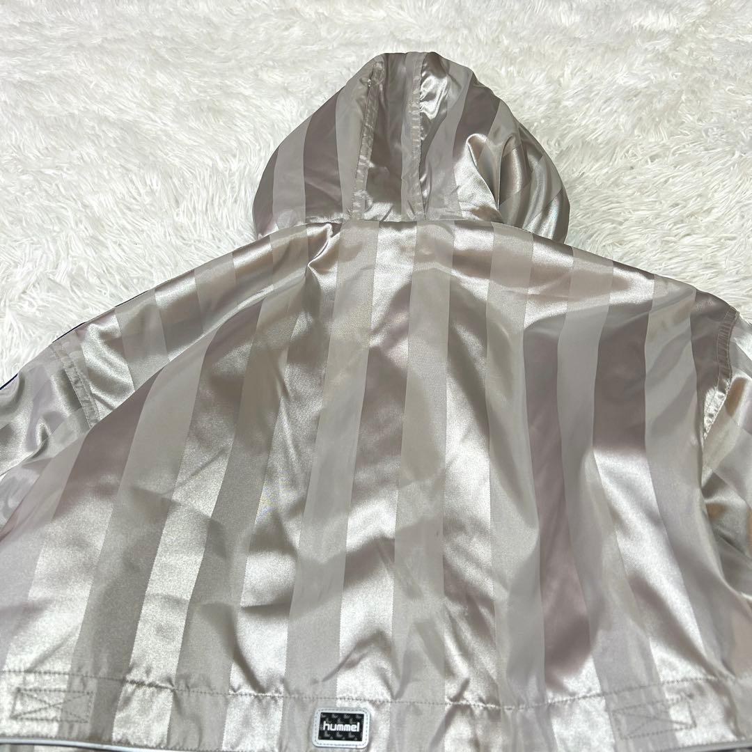 新品タグ付き ヒュンメル ロングボアコート S-M シルバー 撥水 防寒 566